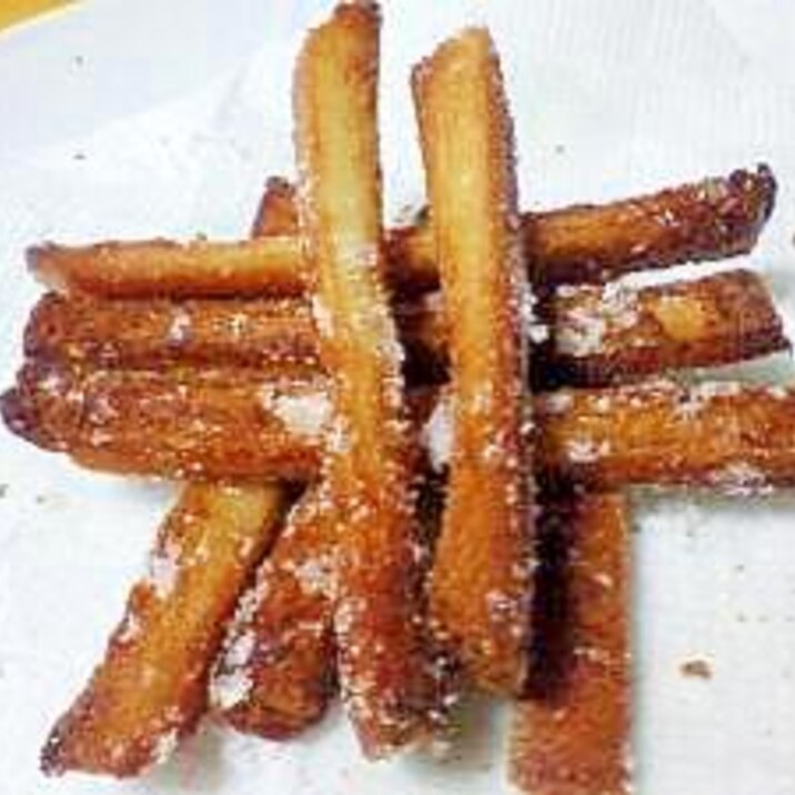 パンの耳no砂糖揚げ